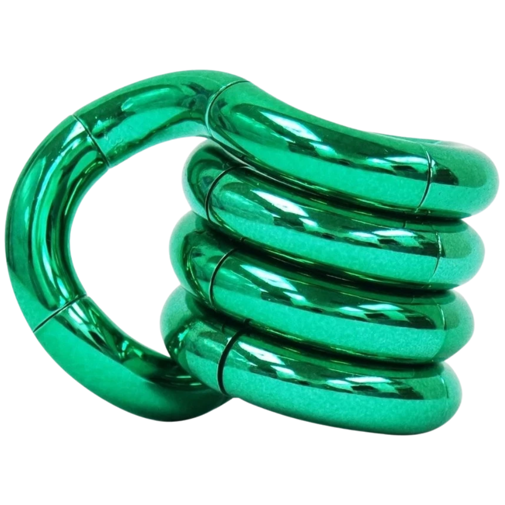 Tangle Jr Smooth Metallic Sensory Fidget Toy Tactile Stress Relief Autism Adhd Special Needs