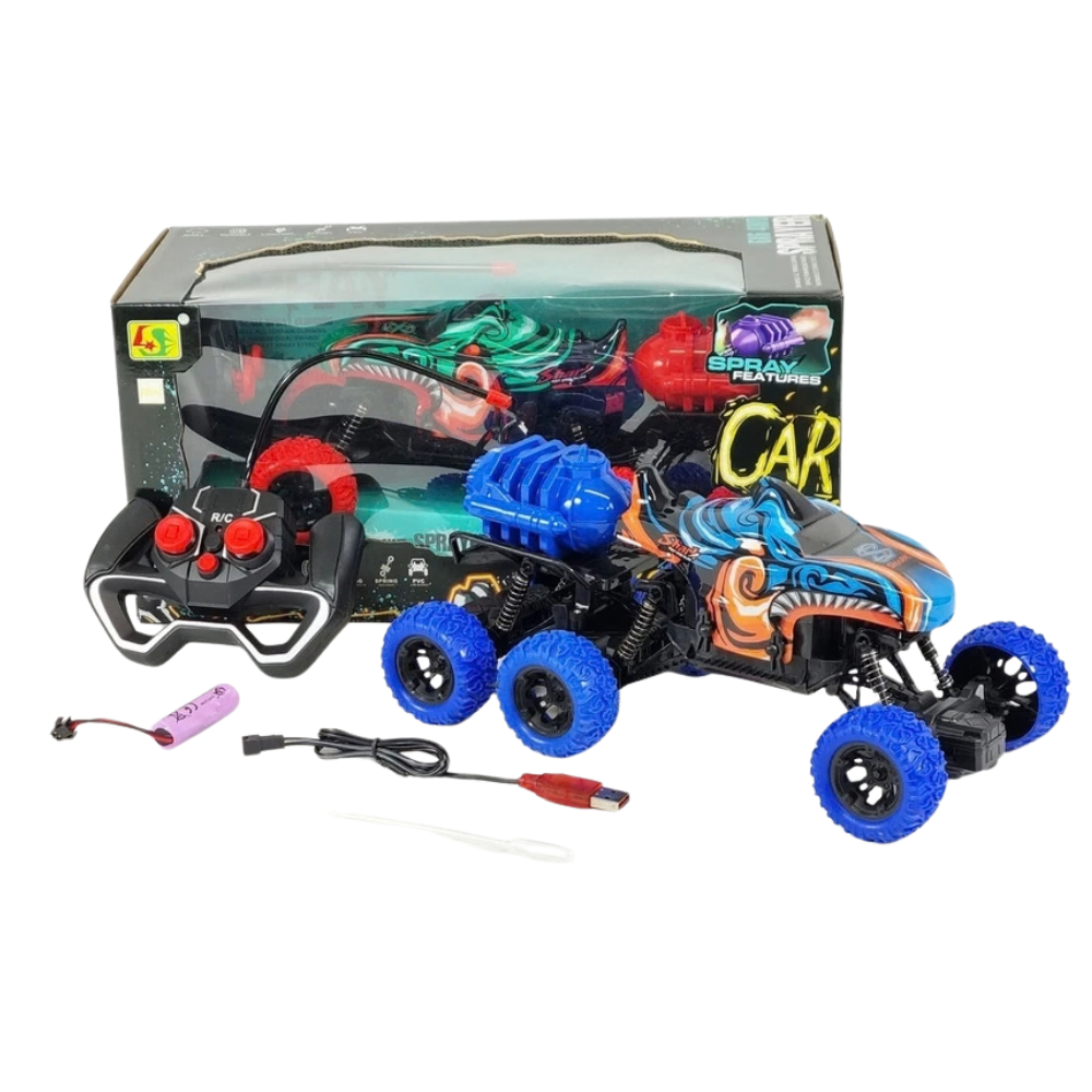 Remote Control Monster Truck Rc 6x6 4wd Smoking Steam 1:16 Off-Road Rock Crawler Kids Gift 8+ Uk
