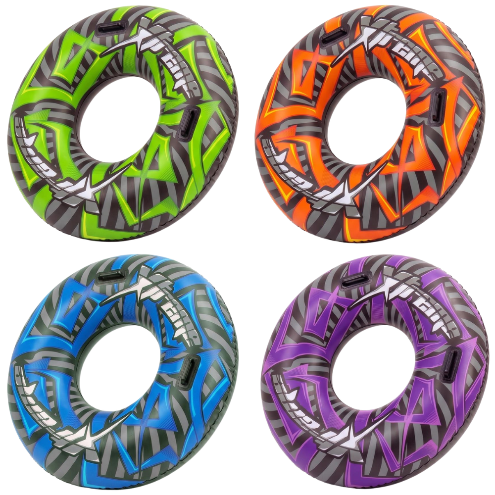 Inflatable Pool Ring 47 Inch 119cm Turbo Extreme Swim Float with Handles for Kids Adults