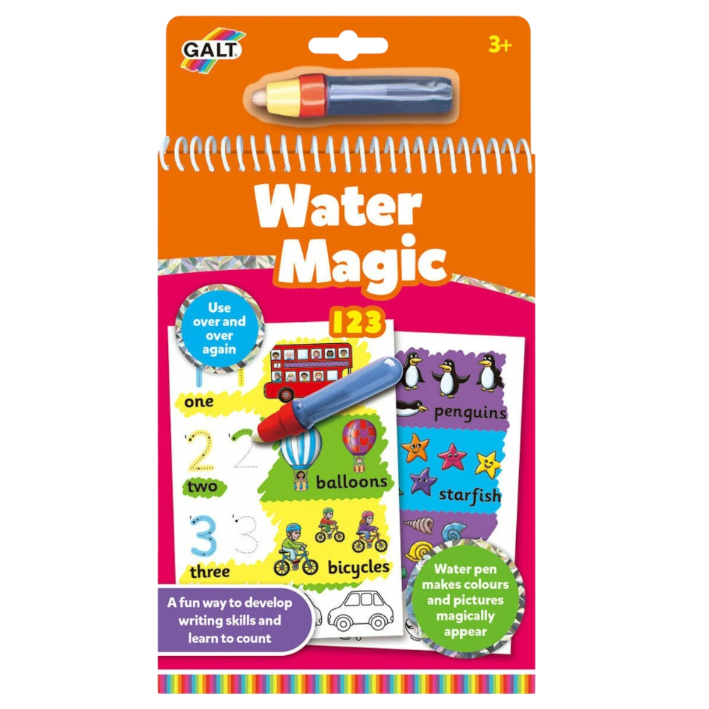 Galt Toys Water Magic Pads Mess-Free Reusable Colouring Activity Book for Children Ages 3+