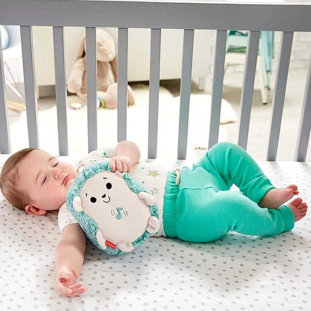 Fisher-Price Calming Vibes Hedgehog Soother Baby Sound Machine Plush Toy for Sleep & Comfort