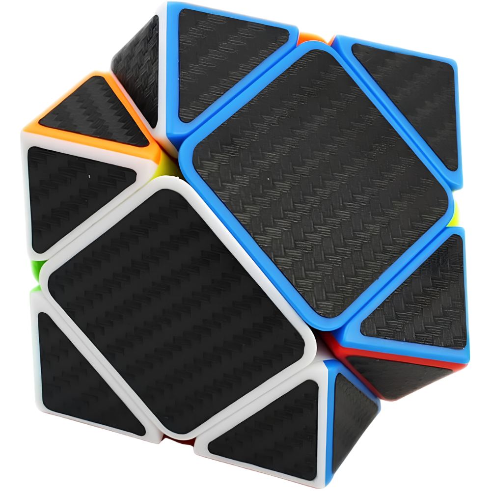 MoYu Skewb Cube Puzzle with Carbon Fibre Design Smooth Turning Magic Cube Toy for Kids Adults