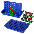 3-In-1 Travel Games Set for Kids Pop & Hop Four in a Row Noughts & Crosses Holiday Fun
