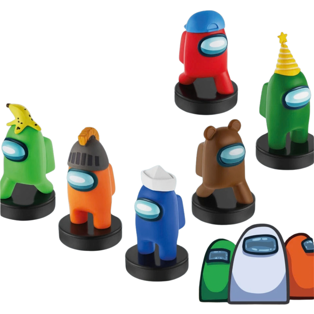 Among Us Series 2 Crewmate Stampers Figures 12 Pack Deluxe Box Collectible Kids Set