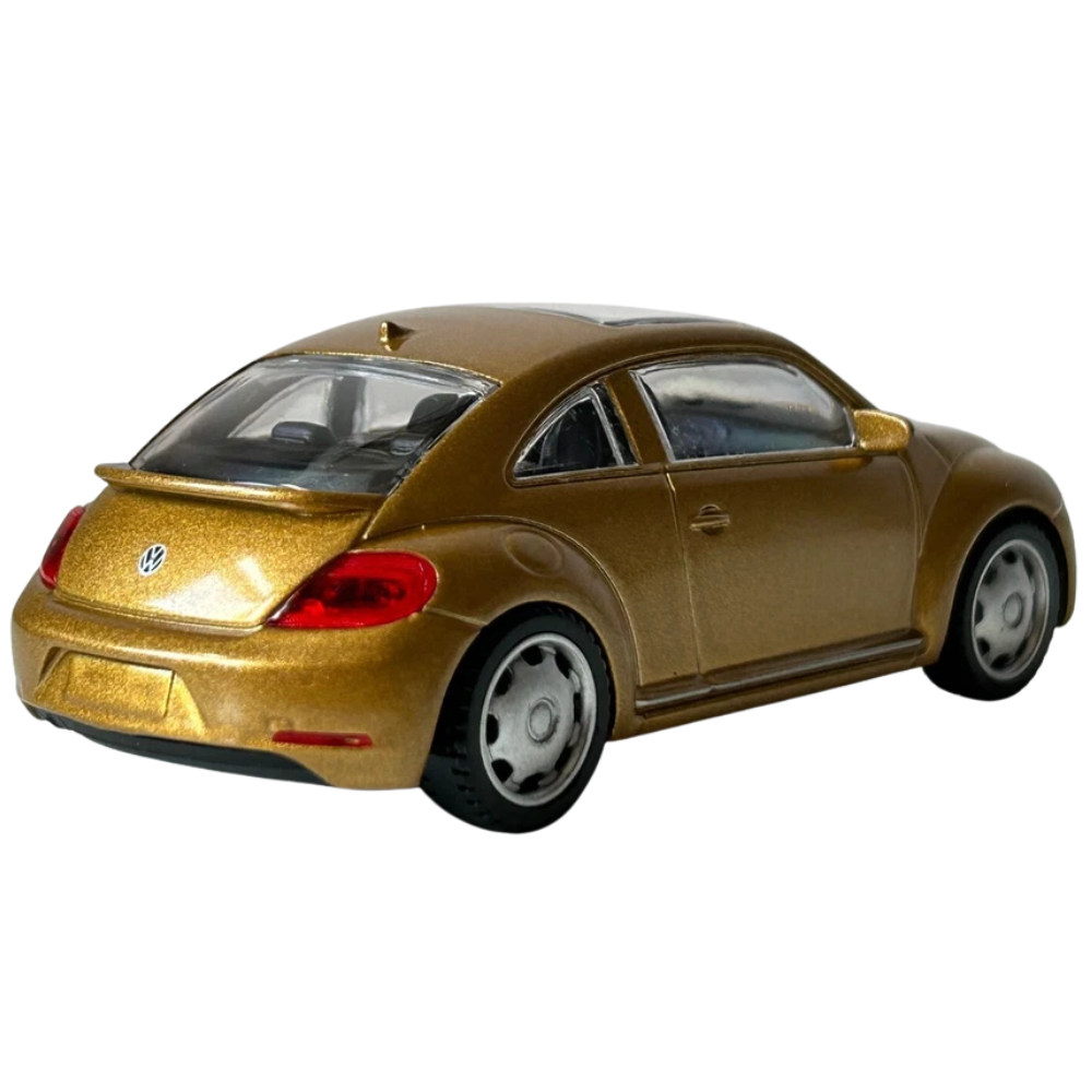 Rastar Volkswagen Beetle Gold Diecast Classic German Car Model Toy 1:43 Scale Collectible