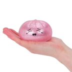 Toyland® Glitter Pink Squishy Bao Dumpling Fidget Toy with Reusable Steamer Box – Sensory Squeeze Toy Ages 3+