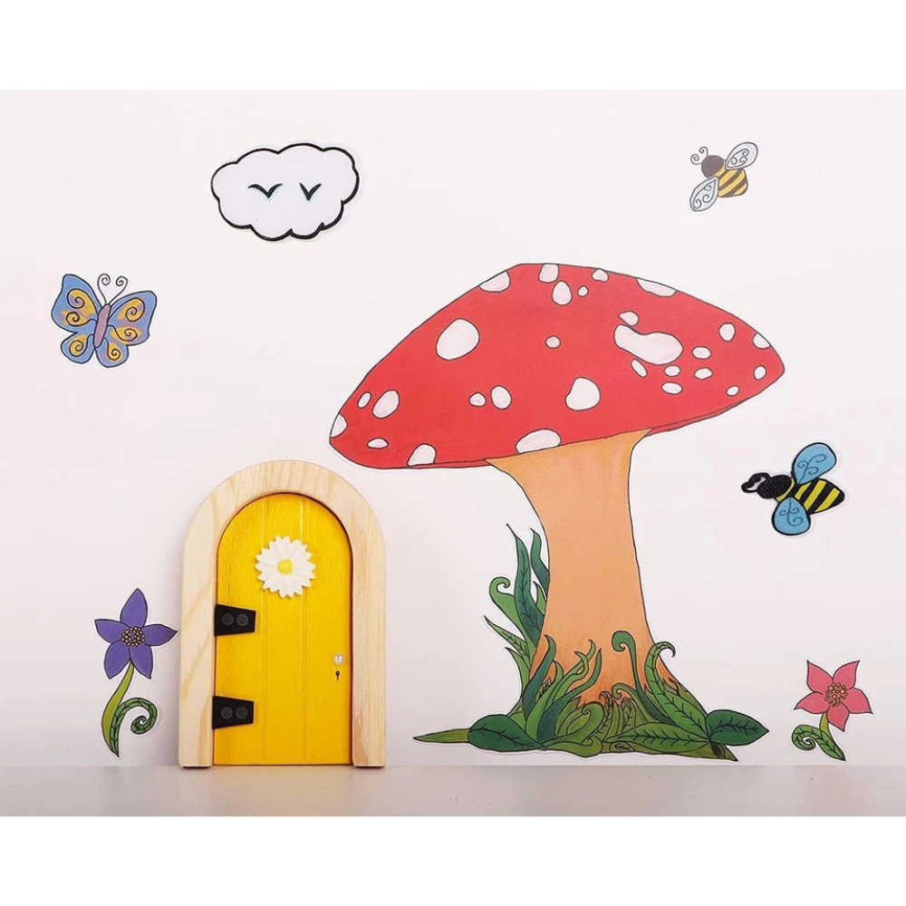 Toyland 25pc Miniature Fairy Garden Accessories Set with Stickers Pots Tea Set Fences Arches