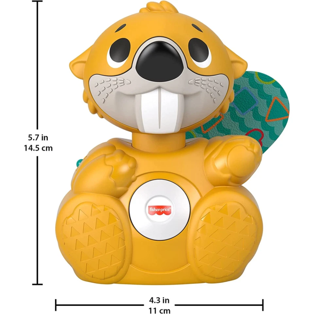 Fisher-Price Linkimals Boppin Beaver Light-Up Musical Activity Toy for Baby Play