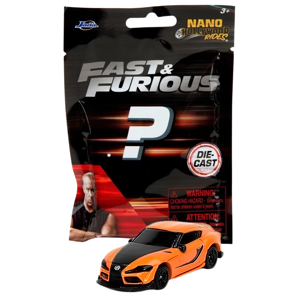 Jada Nano Hollywood Rides Fast & Furious Die-Cast Blind Bag Car Choose Model Collectible Mini Vehicle Toy