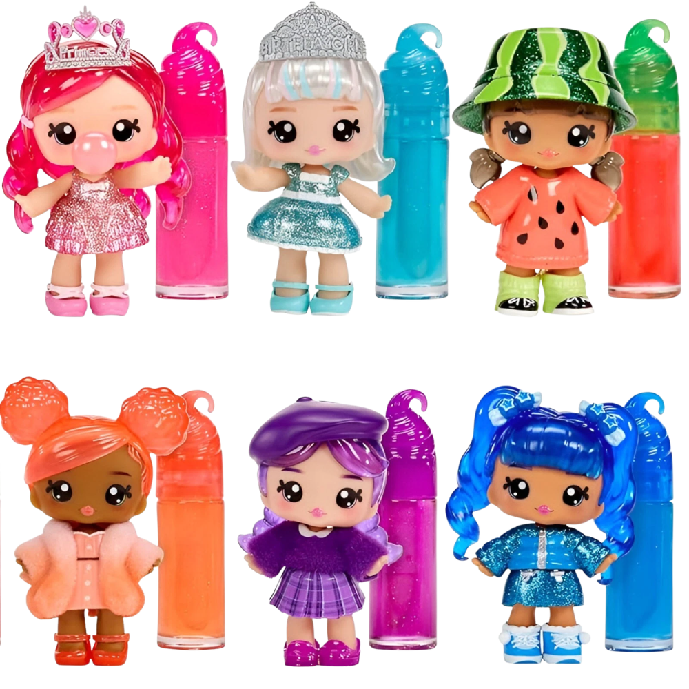 MGA Yummiland Rory Blueberry Lip Gloss Doll with DIY Shimmer Lip Gloss Kit and Accessories