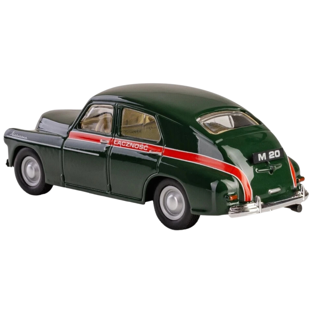 Daffi Warszawa M20 Emergency Post Office Polish Car 1:43 Scale Diecast Model Toy