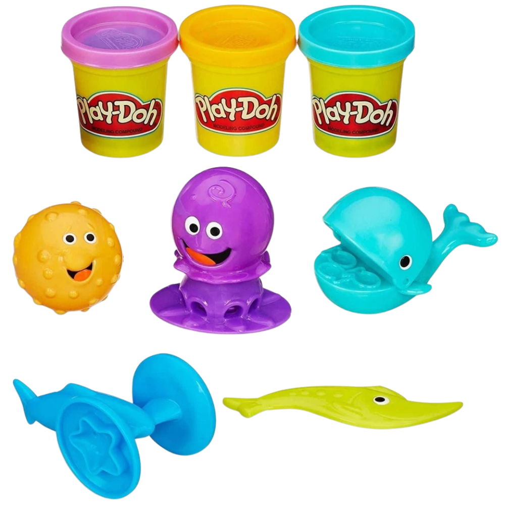 Play-Doh Ocean Tools Creative Playset Undersea Modeling Kit for Kids Ages 3+ Arts Crafts Fun