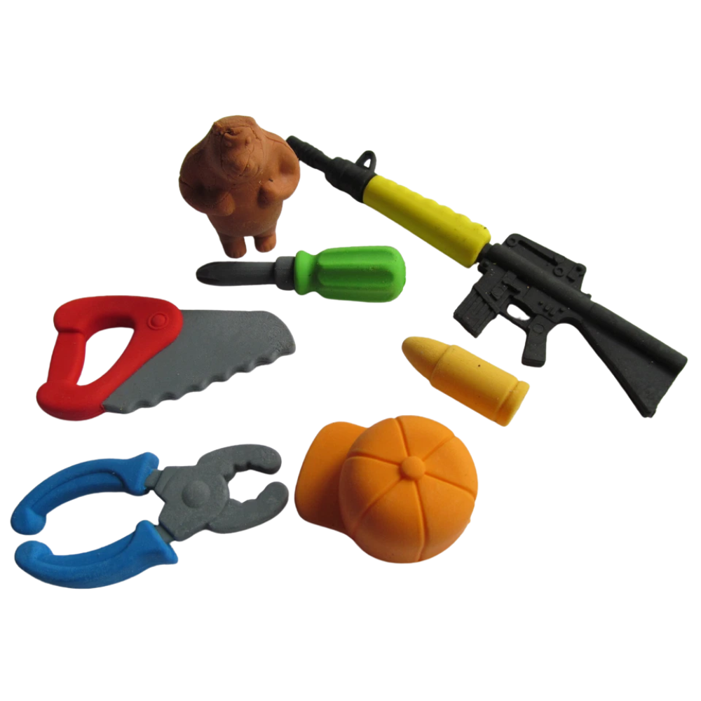 24x Packets Kids Novelty Erasers Stationery Pinata Party Bag Toys