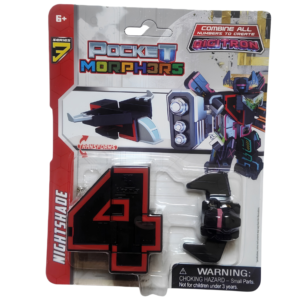 Pocket Morphers Series 3 Digitron Transforming Robot Figure Choose Number Collectible Toy