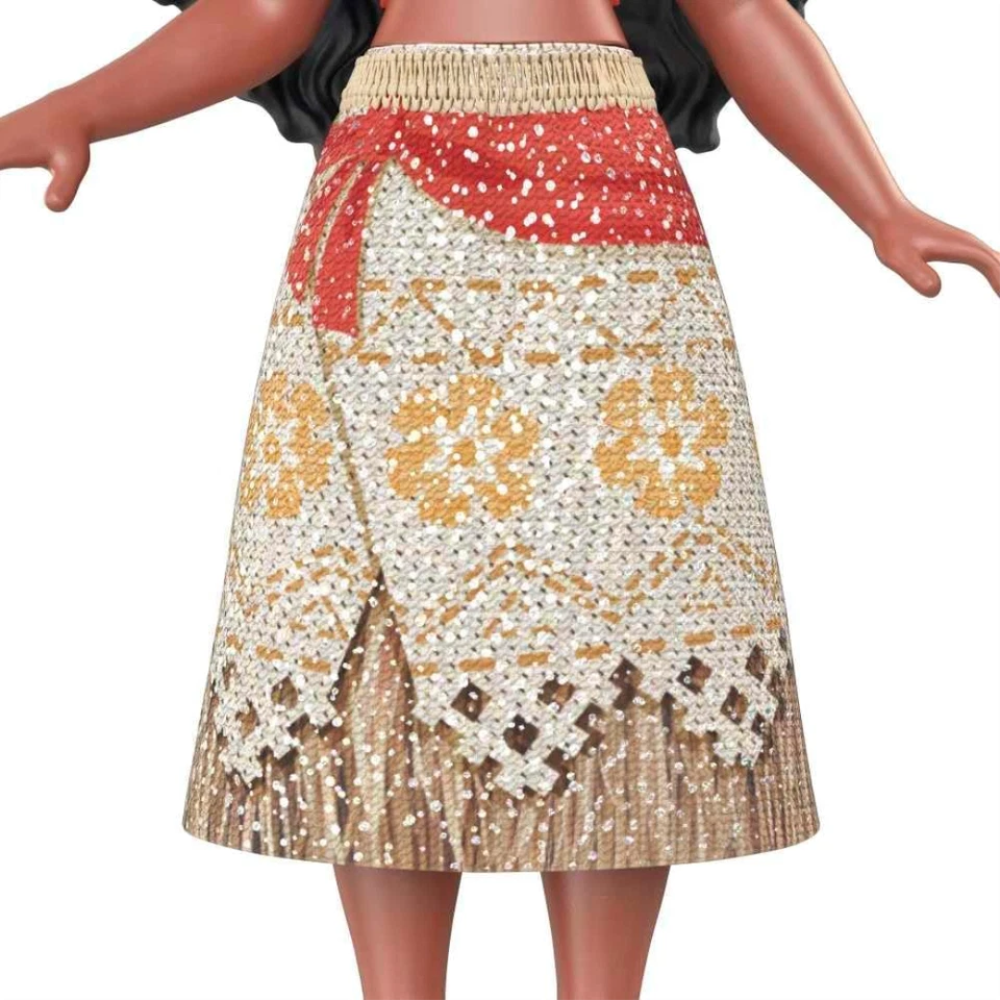 Disney Princess Moana 3.5-Inch Mini Doll with Removable Glitter Skirt Poseable Kids Toy Ages 3+