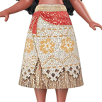 Disney Princess Moana 3.5-Inch Mini Doll with Removable Glitter Skirt Poseable Kids Toy Ages 3+