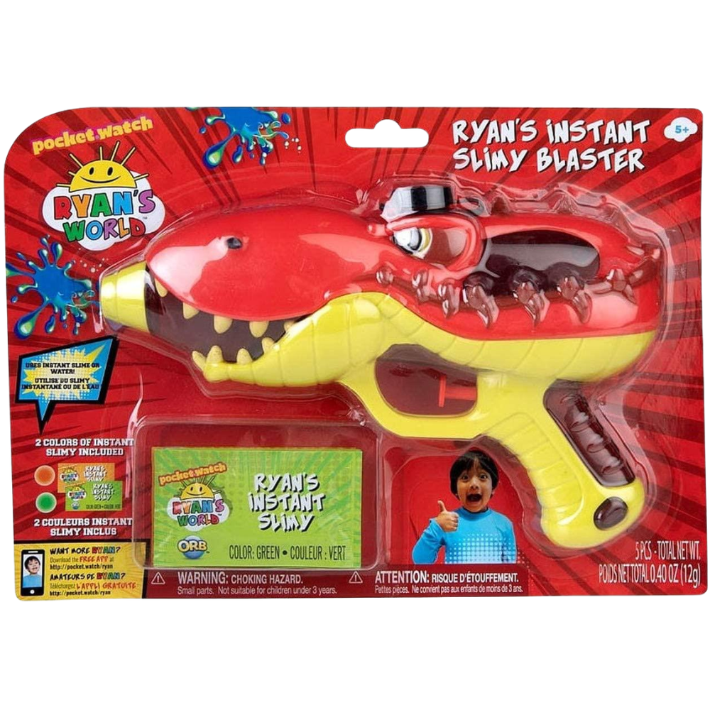 Ryan's World Slimy Blaster Toy Choose Your Favourite Color Kids Fun Slime Toy Set