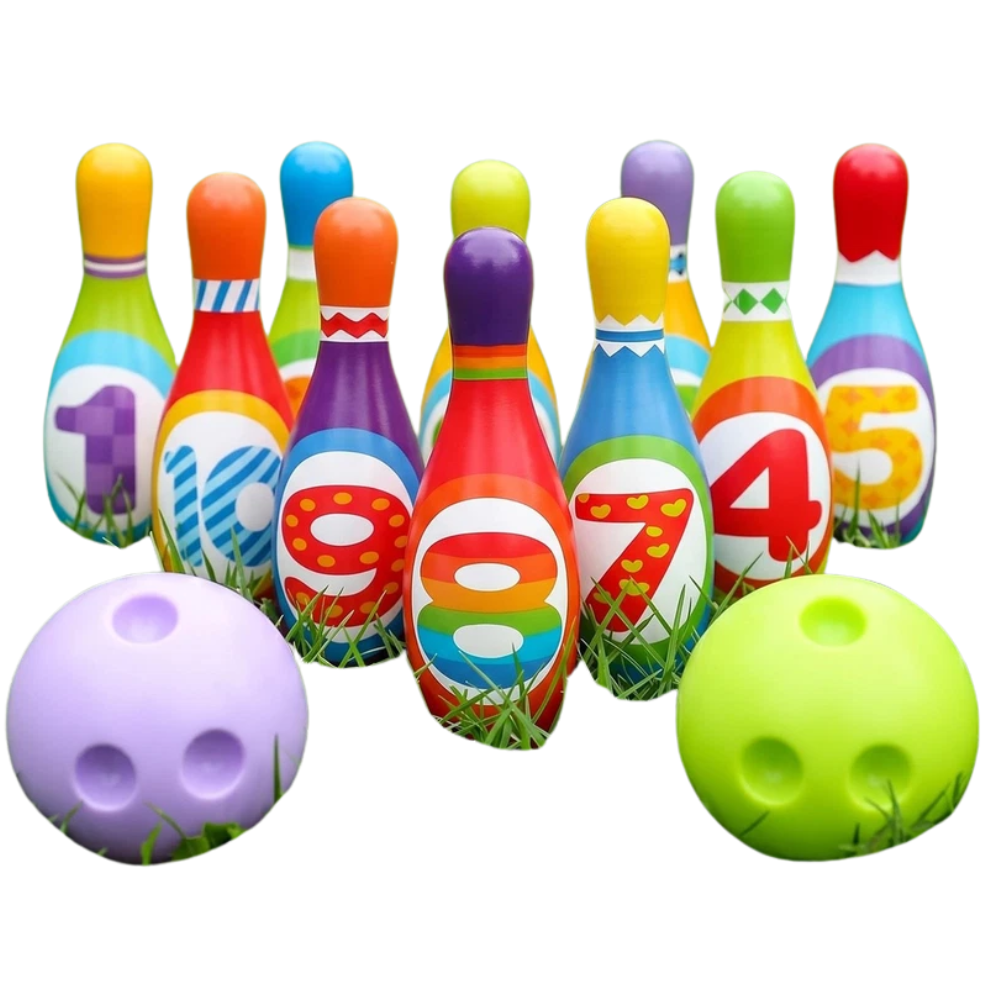 Dinosaur Bowling Set for Children Plastic Skittles Game Carnival Educational Indoor Toy Fun