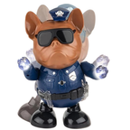 PEBBLE HUG Dancing Dog Police Toy Musical Lights Interactive Educational Kids Gift