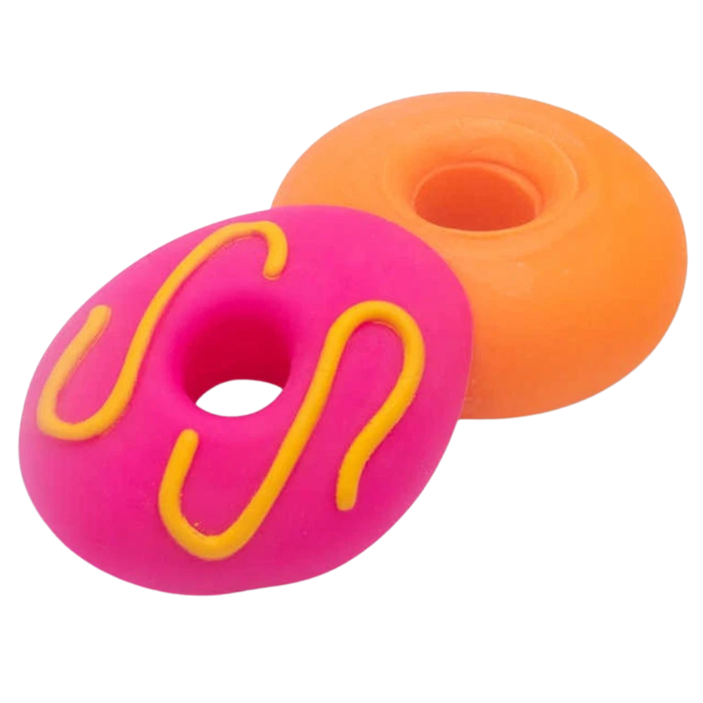 SCRUNCHEMS Donut Squishy Stress Ball Sensory Fidget Toy 8cm Random Colour