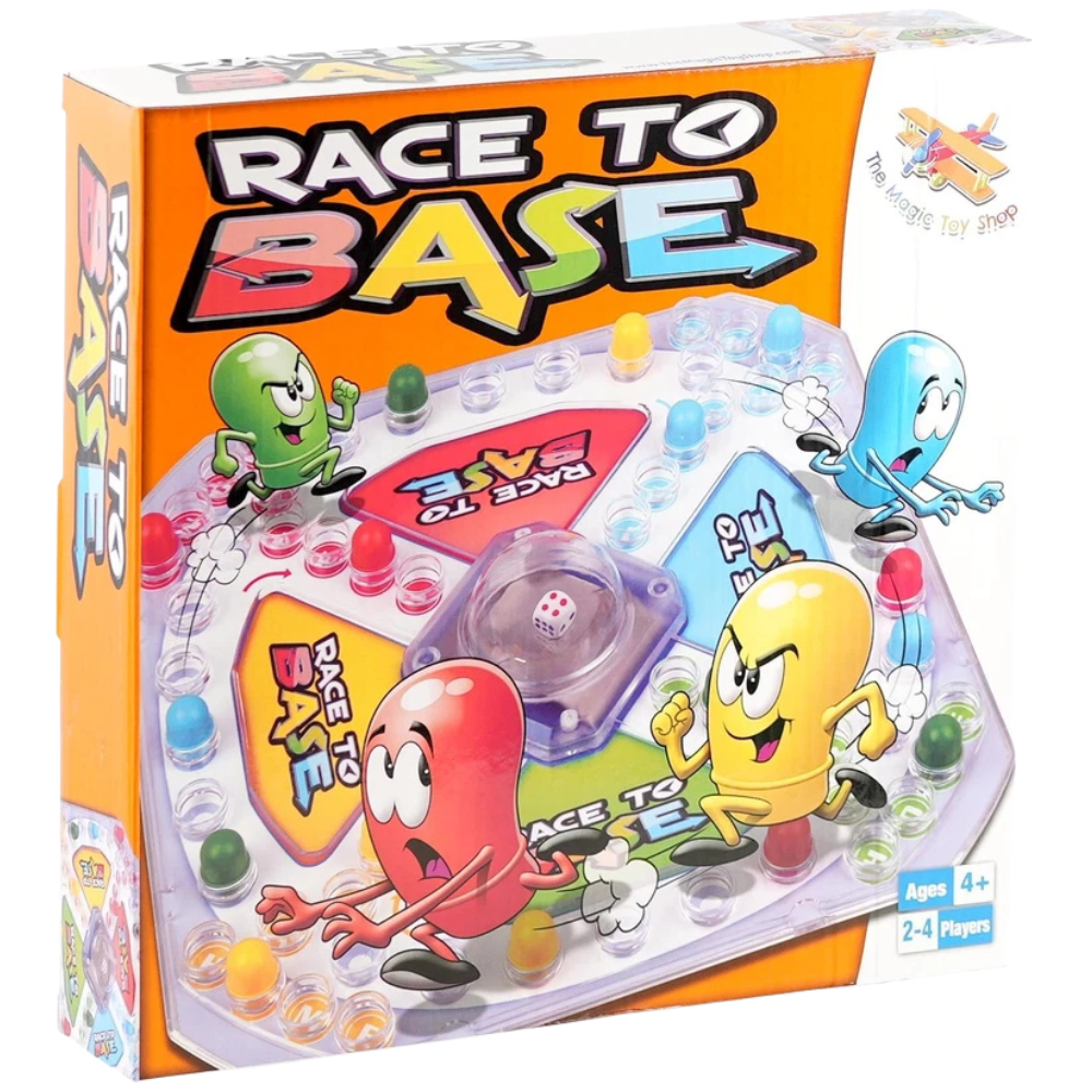Race to Base Family Board Game Pop a Dice Ludo Game for Kids & Adults