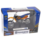 Welly Husqvarna CR125 Swedish Motocross Motorcycle Diecast Model Bike 1:18 Scale Toy