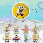 Spongebob Squarepants Mira Ball 3 Surprises Plush Tin Box Soft Squishy Toy