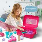 Girls Princess Pretend Makeup Set Kids Cosmetics Kit Dress-Up Beauty Toy Gift for Children