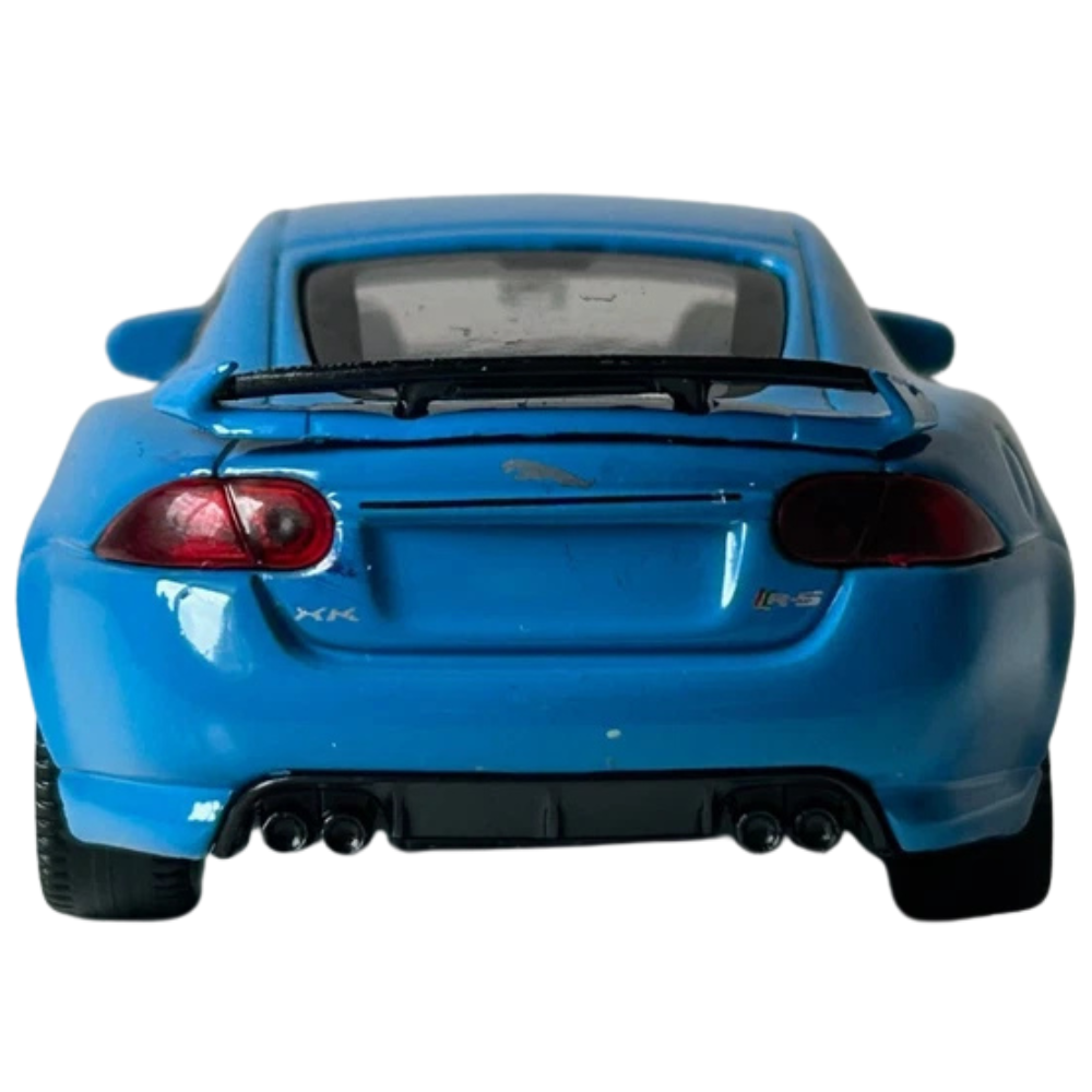 Welly Jaguar Xkr-S Blue Metal Diecast British Grand Tourer Sports Car Model Toy 1:43 Scale