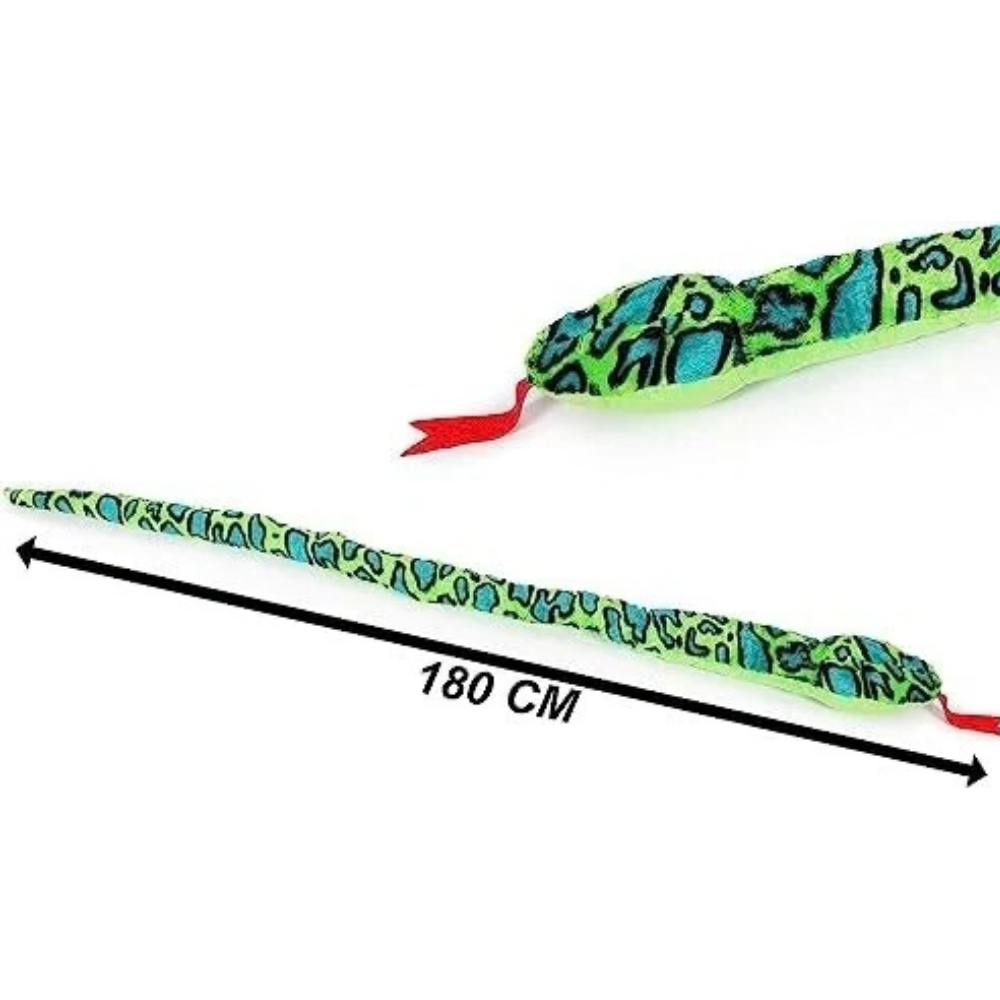 Toyland Giant 170cm Plush Snake Two-Toned Cuddly Reptile Toy Draught Excluder Green Xl Toy