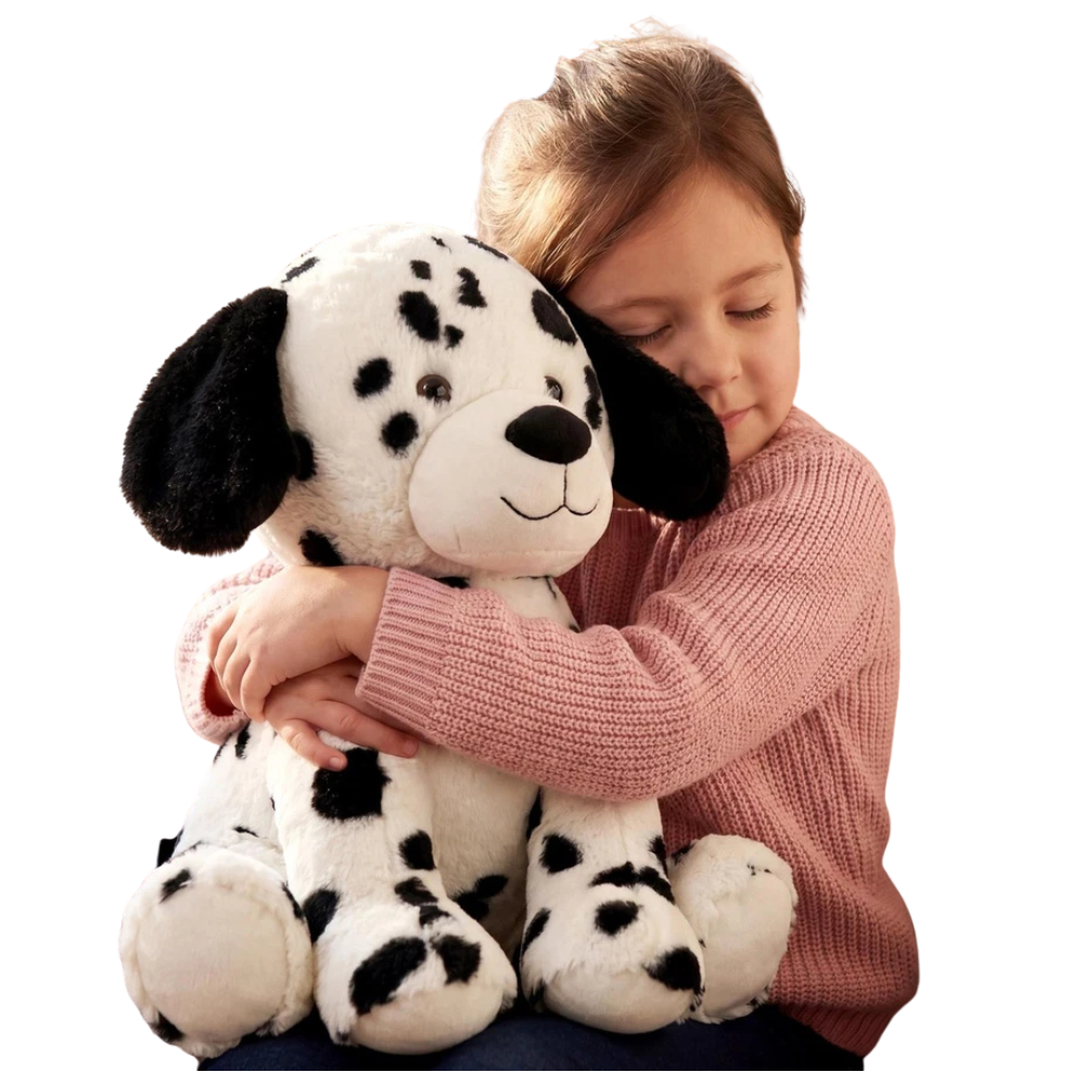 Dalmatian Puppy Soft Toy 15 Inch Sitting Teddy Stuffed Animal Cuddly Dog Pet Plush Kids Gift