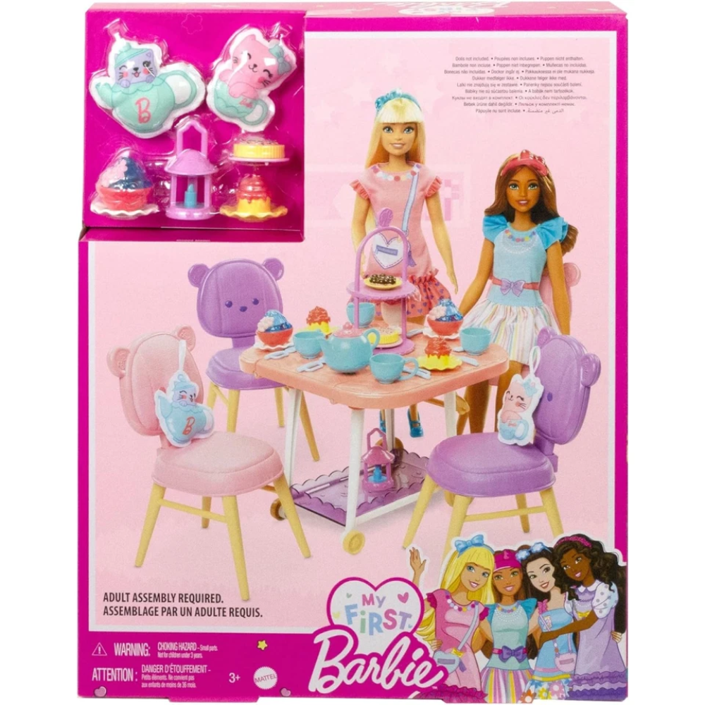 My First Barbie Tea Party Playset Accessories New Kids Toy Pretend Play Gift Set