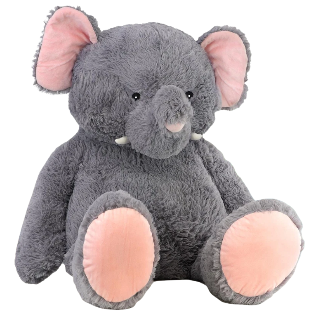 40 Inch Jumbo Elephant Plushie Giant Teddy Soft Stuffed Animal Toy for Boys and Girls