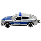 Majorette Porsche Panamera Turbo Polish Police SOS Diecast Car Model 1:64 Scale Toy Vehicle
