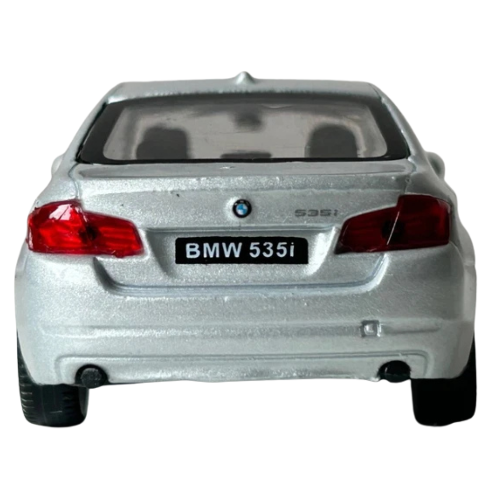 Welly Bmw 535i Silver Diecast Luxury German Car Model Toy 1:43 Scale Collectible Vehicle