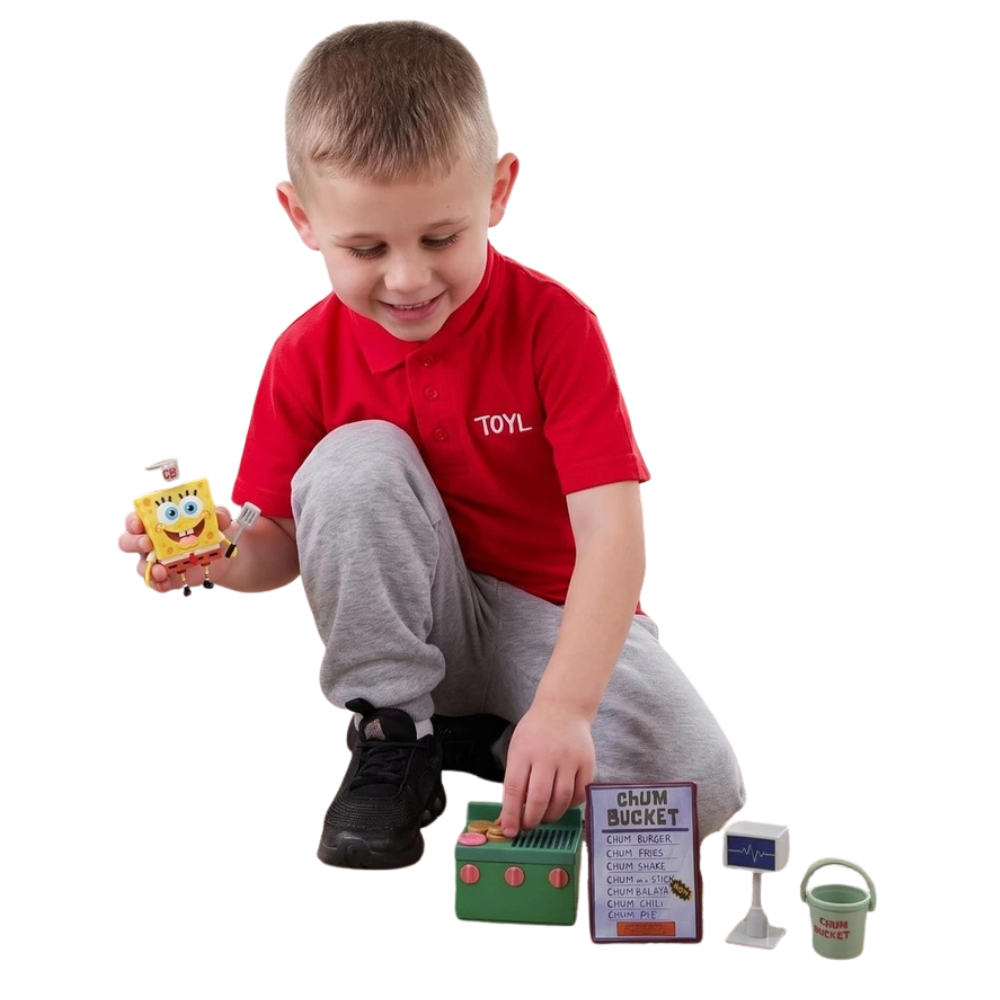 Toyland 20pc Spongebob Squarepants Teeny Chum Bucket Figure & Accessories Playset Ages 5+