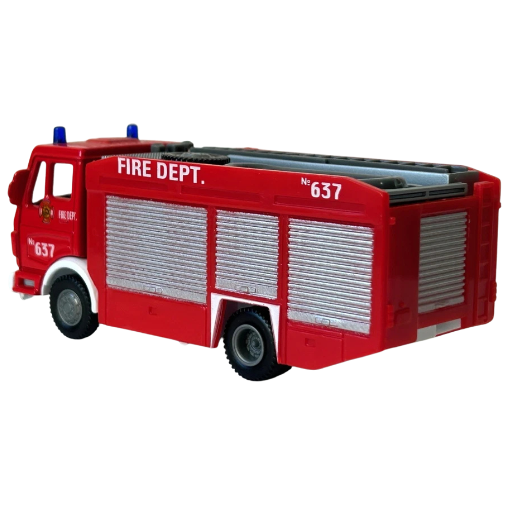 Welly Fire Brigade Dept. 637 Urban Fire Truck 1:43–1:60 Scale Diecast Model Toy