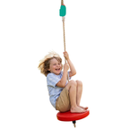 Round Swing Seat & Wooden Trapeze Bar Children's Climbing Frame Accessories