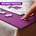 Puzzle Roll Up Mat for 3000-Piece Jigsaw Puzzles Portable Storage Saver Mat for Easy Move