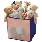 Kids Storage Cubes Set of 4 Animal Designs Foldable Toy Boxes 30cm