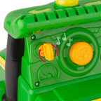 John Deere Johnny Tractor Ride-On Toy with Lights, Sounds, Tool Kit and Storage Seat 3+