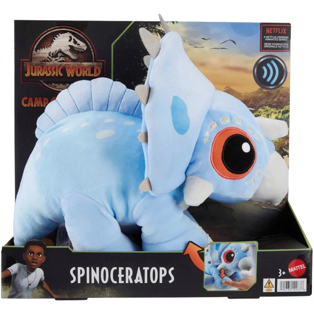 Jurassic World Camp Cretaceous Angel Plush Dinosaur Soft Toy with Roar Sound 13"