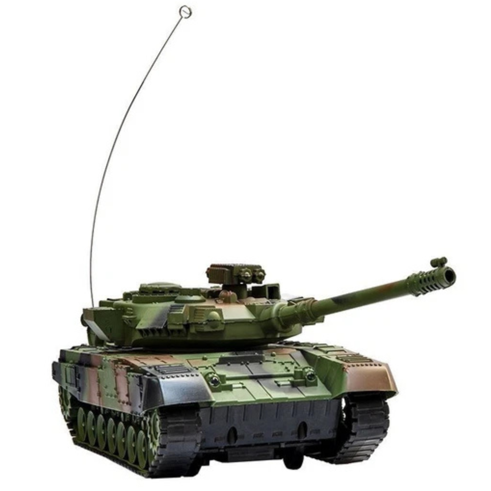 Big Heavy Battle Tank Remote Control Toy with Music Lights Sounds 27MHz RC Military Vehicle