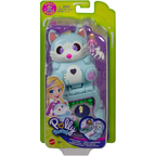 Polly Pocket Flip & Find Arctic Fox Compact Toy with Doll & Fox Figure Kids Play Set