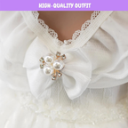 Fashion Baby Doll 18 Inch Bride Lily Wedding Gown Movable Long Hair Girls Toy Gift