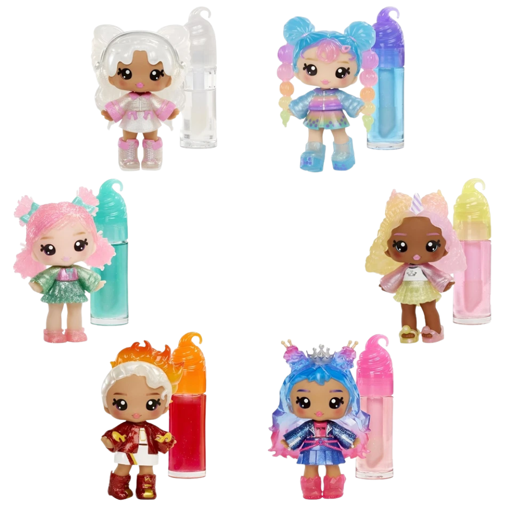 Yummiland Susie Sour Straw Lip Gloss Doll with DIY Colour-Changing Gloss Kit and Keyring