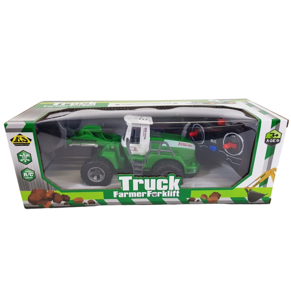 Remote Control Farm Tractor Rc Front Loader Digger Kids Toy Gift for Boys Girls Age 3+ Uk