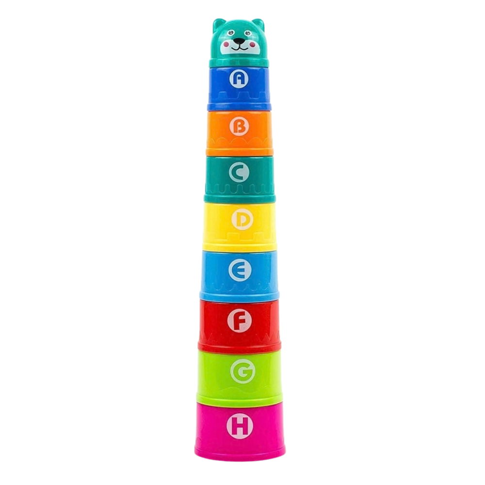 Kids Stacking Cups Toy Set 8 Pieces Baby Educational Learning Game 6 Months+