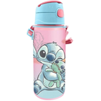 Back to School Kids Aluminium Flask 600ml Push Button Hot Cold Water Bottle