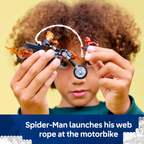 LEGO Marvel 76335 Spider-Man vs Ghost Rider Motorcycle Building Set 6+